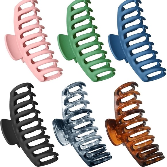 YIZIQSS Accessories - 6 Piece Large Claw Banana Clip